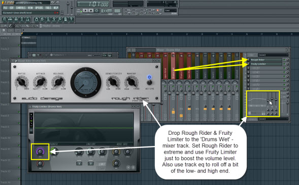 Add Compressor To The Drums Wet Mixer Track Add Compressor To The Drums Wet Mixer Track