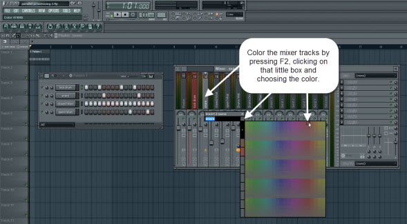 Color The Mixer Tracks Color The Mixer Tracks
